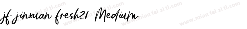 jf jinxuan fresh21 Medium字体转换